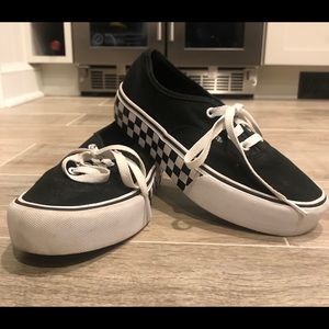 Platform Checkerboard Vans
